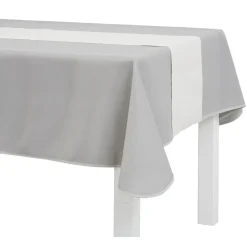 Chemin de table en polyester beige