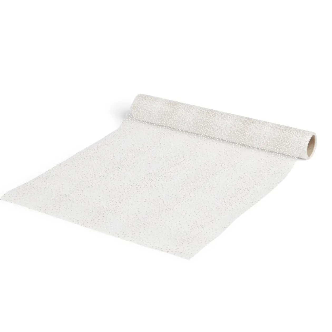 Chemin de table pailleté blanc 28x250cm