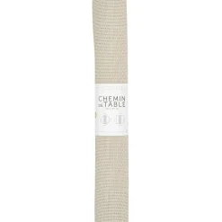 Chemin de table pvc uni taupe