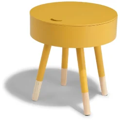 Chevet coffre Céleste moutarde