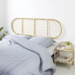 Chevet Léonie rotin naturel - L40xP30xH55 cm