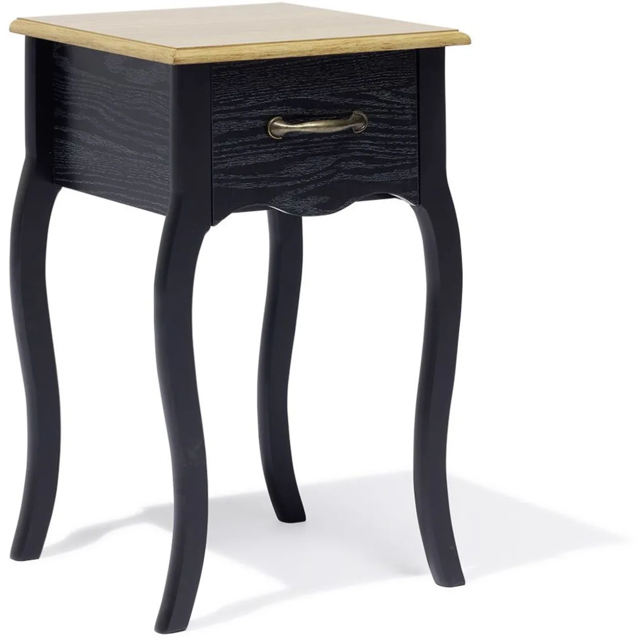 Chevet Romane noir - L40xP30xH57 cm