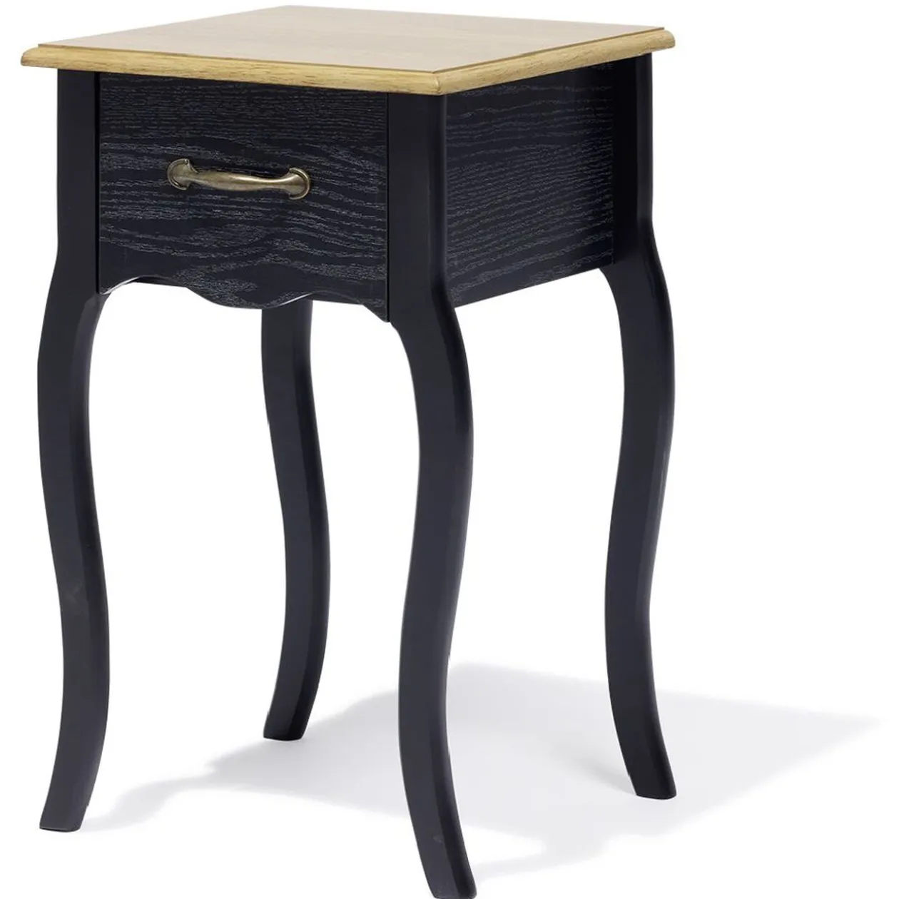 Chevet Romane noir - L40xP30xH57 cm