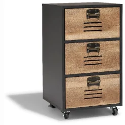 Chiffonnier Apollo noir et miel