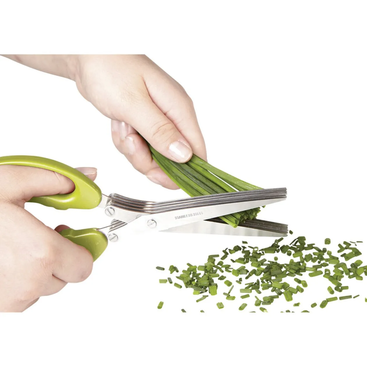 Ciseaux à herbes fraîches 5 lames tranchantes et peigne de nettoyage