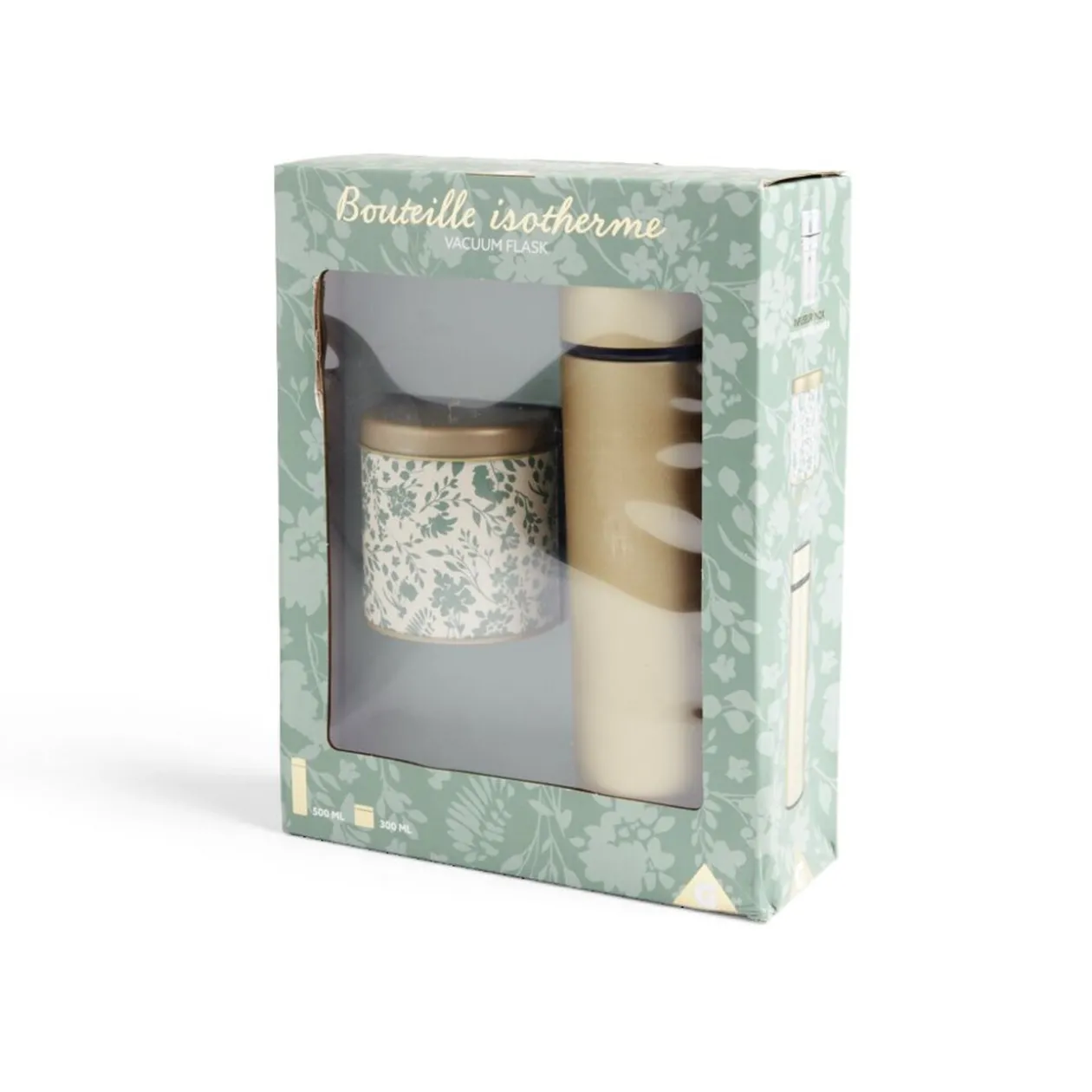 Coffret thé avec bouteille isotherme infuseur et boîte à thé