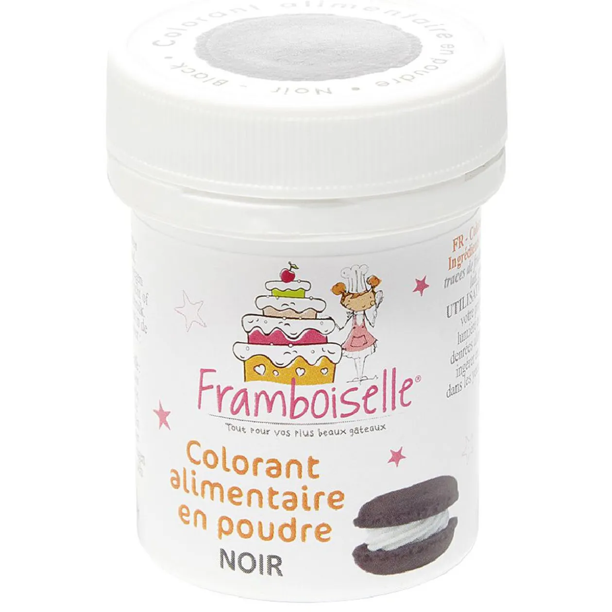 Colorant alimentaire noir en poudre Framboiselle