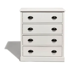 Commode Louis blanche 4 tiroirs