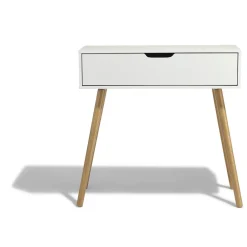 Console Bergen blanche 1 tiroir