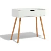 Console Bergen blanche 1 tiroir