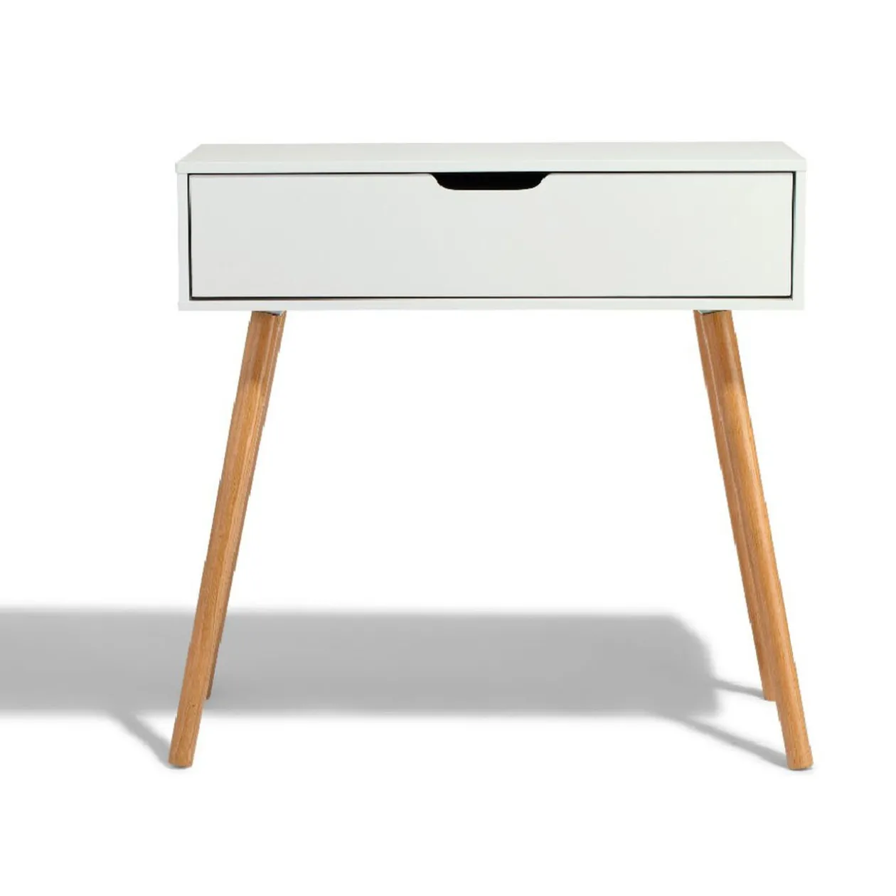 Console Bergen blanche 1 tiroir