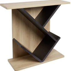 Console de rangement en bois naturel et noir