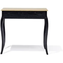 Console Romane noir - L80xP40xH75 cm