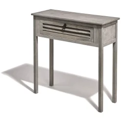 Console Saint Malo gris anthracite 1 tiroir