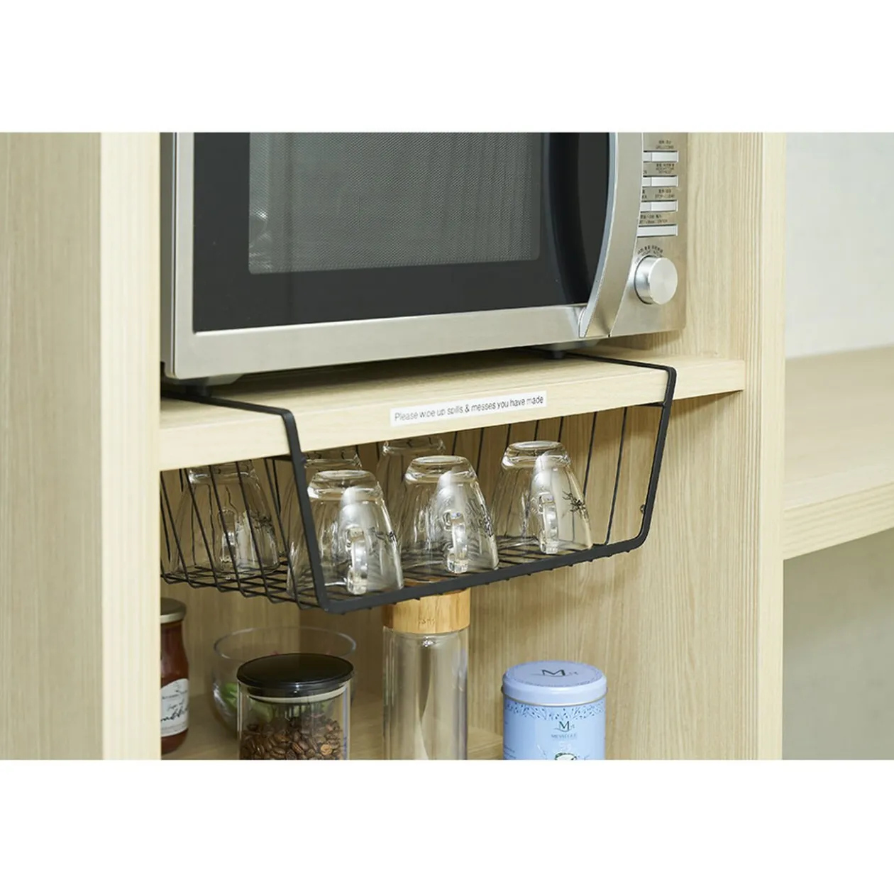 Corbeille à suspendre métal noir x2