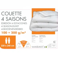 Couette 4 saisons 100 + 200 g/m² 220 x 240 cm