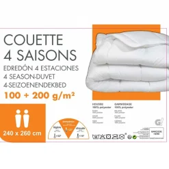 Couette 4 saisons 100 + 200 g/m² 240 x 260 cm