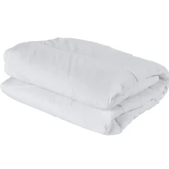 Couette bébé percale de coton blanc 300 g/m², 80 x 120 cm