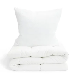 Couette caline polyester blanc 1 place 140x200cm