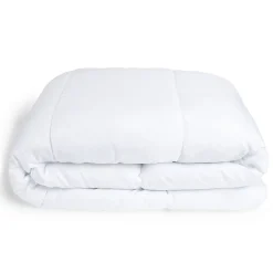 Couette caline polyester blanc 1 place 140x200cm