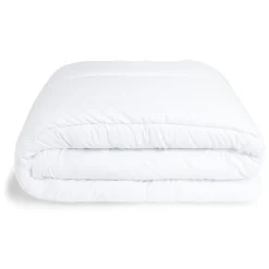 Couette caline polyester blanc 2 places 220x240cm