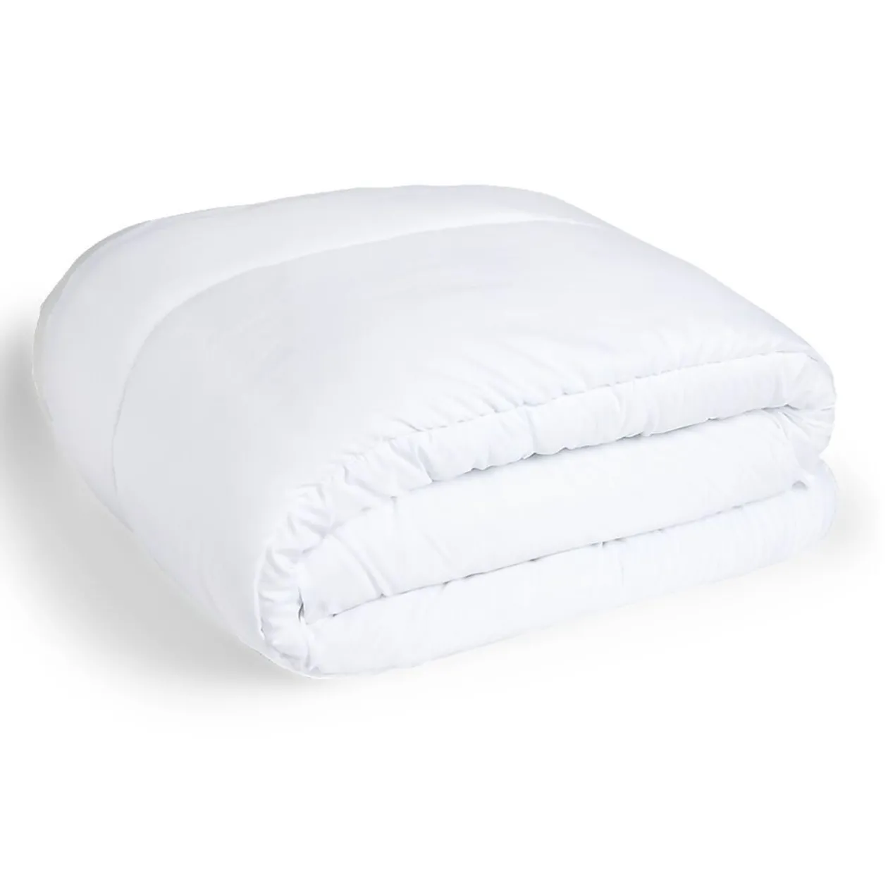 Couette caline polyester blanc 2 places 220x240cm