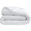 Couette chaude 2 places blanc polyester microfibre 750 G