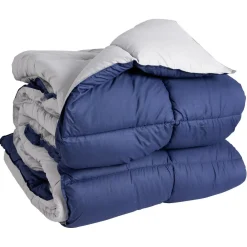 Couette chaude bicolore réversible 2 personnes