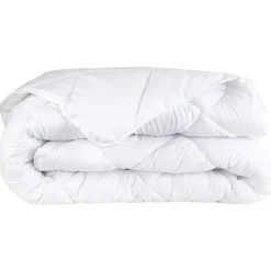 Couette chaude blanche 2 personnes 240 x 260 cm