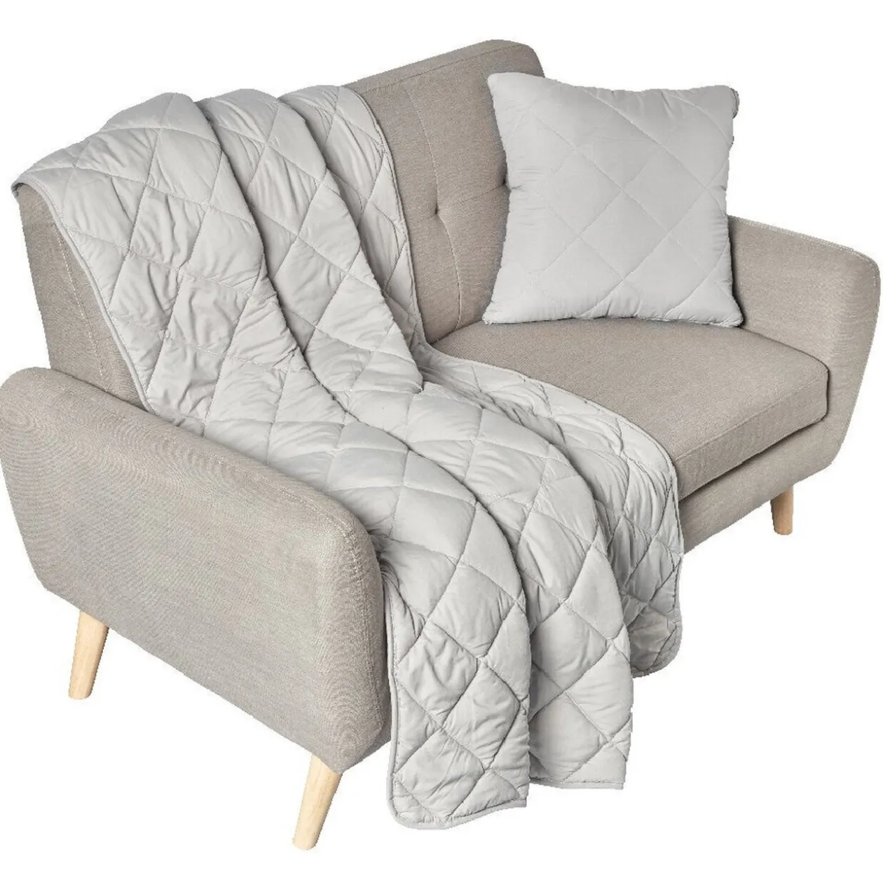 Couette magique grise 2 en 1