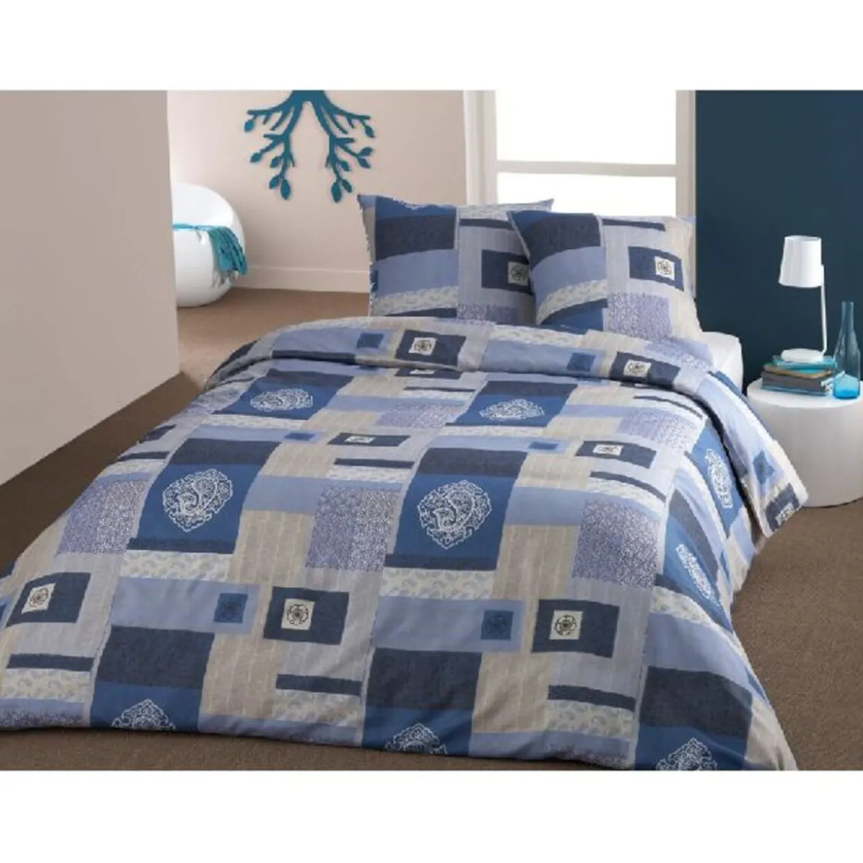 COUETTE PARURE DE LIT HOUSSE DE COUETTE OREILLER