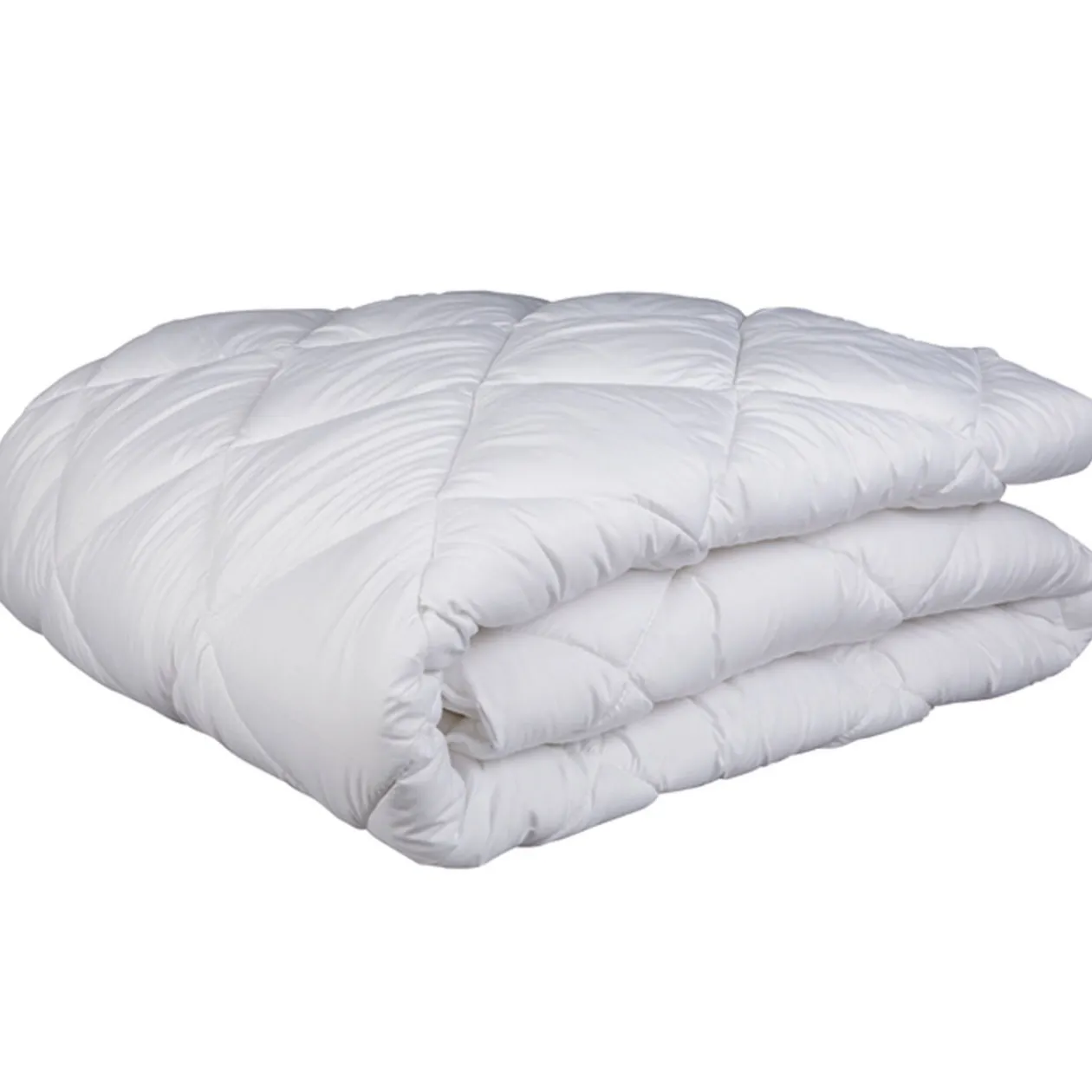 Couette tempérée anti-acarien blanche 240x260cm