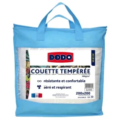 Couette tempérée Dodo blanche 200 x 200 cm