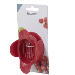 Coupe fraise lames inox acrylique rouge