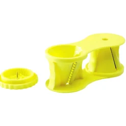 Coupe légume spiralizer en inox et plastique vert