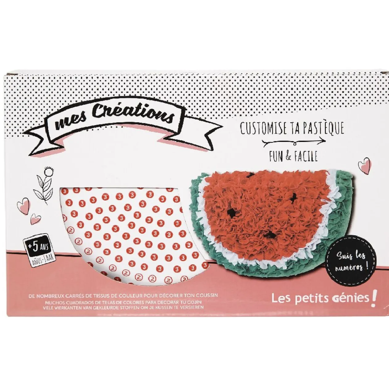 Coussin à customiser Pastèque