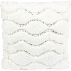 Coussin à fourrure et sequins