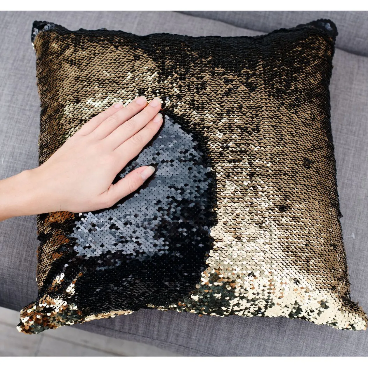 Coussin à sequins