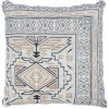Coussin beige motif ethnique