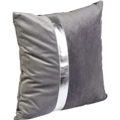 Coussin bicolore gris ou rose