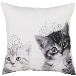 Coussin carré 40 x 40 cm chien chat