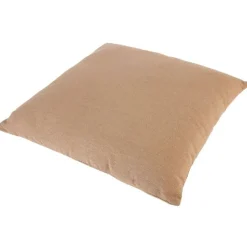 Coussin carré beige lin