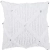 Coussin carré coton blanc à sequins Serenity