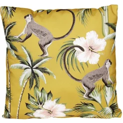 Coussin carré dessin fleuris