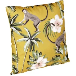 Coussin carré dessin fleuris