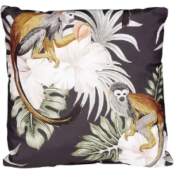 Coussin carré dessin fleuris