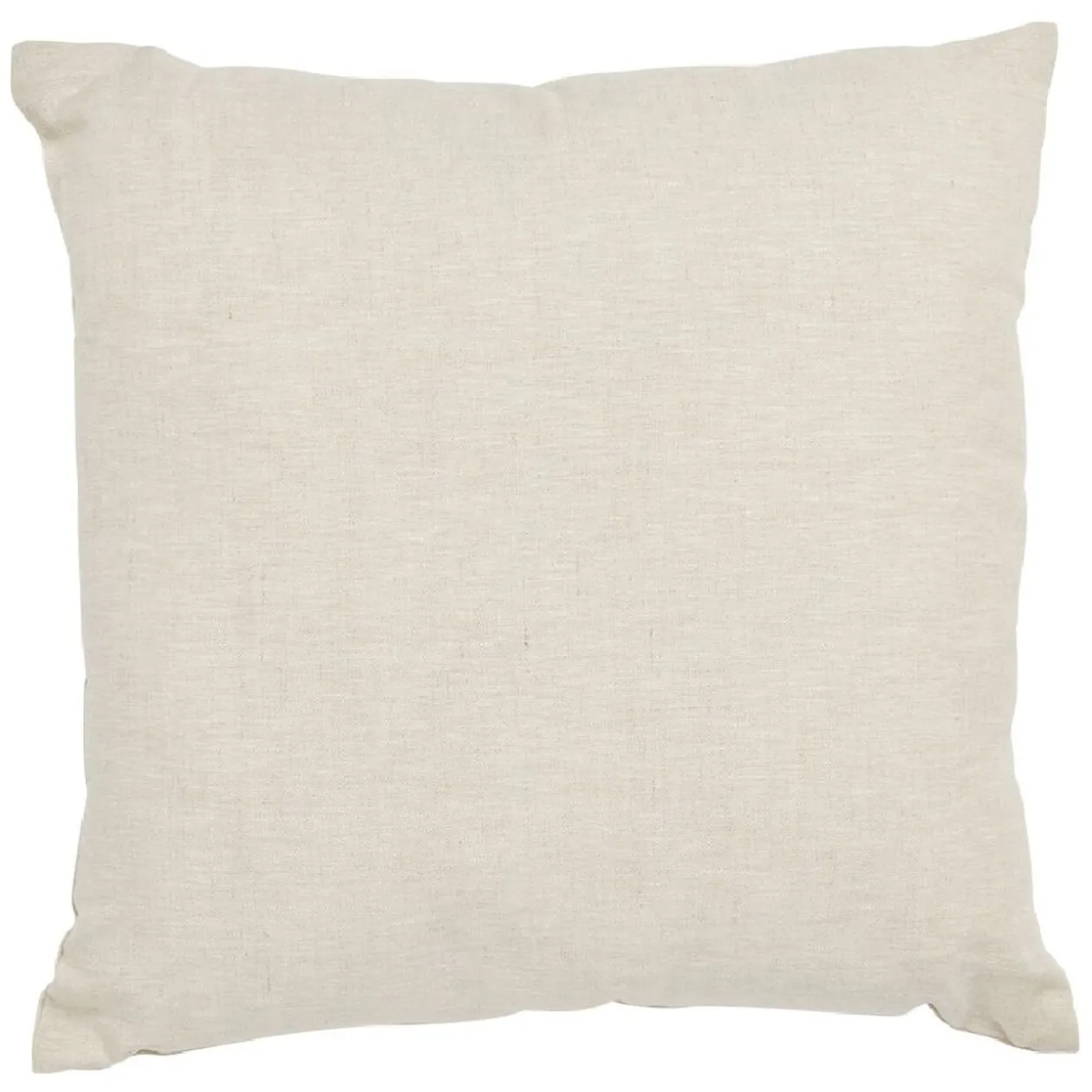 Coussin carré en lin coloris naturel