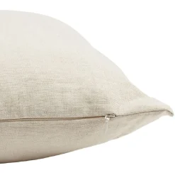 Coussin carré en lin coloris naturel