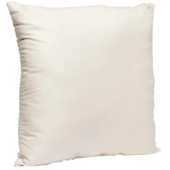 Coussin carré en polyester taupe