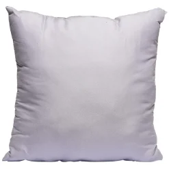 Coussin carré en polyester gris